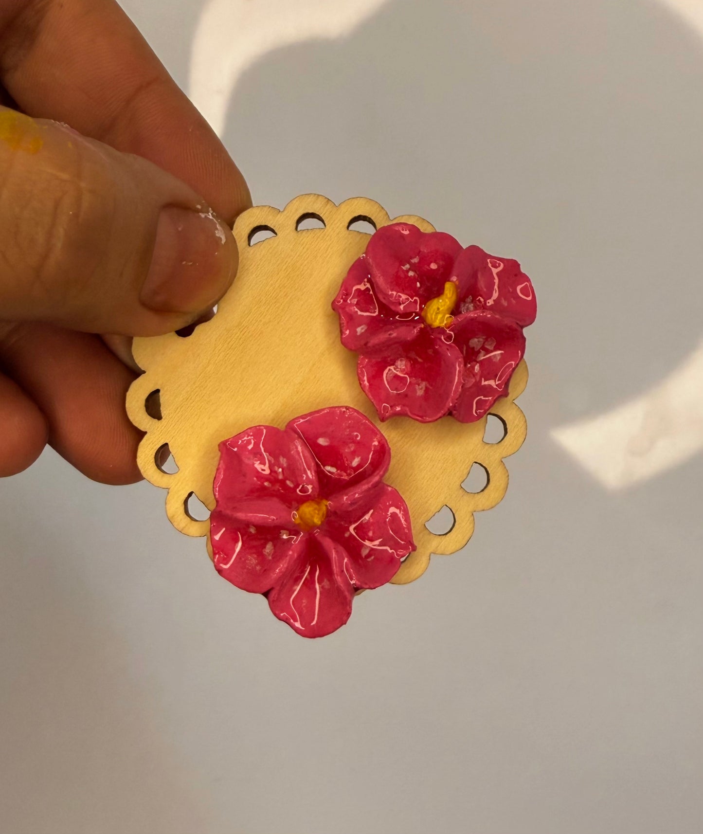 Pantallas de porcelana fría rosa