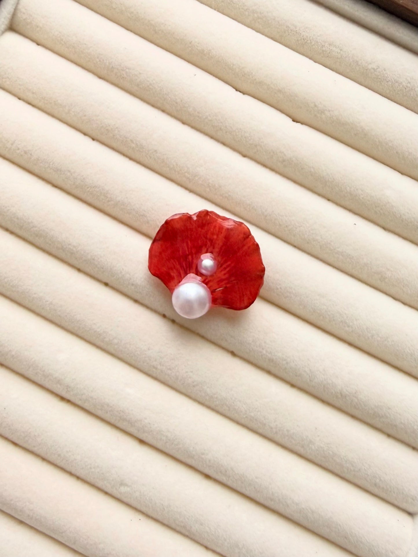 Sortija de perla sencilla
