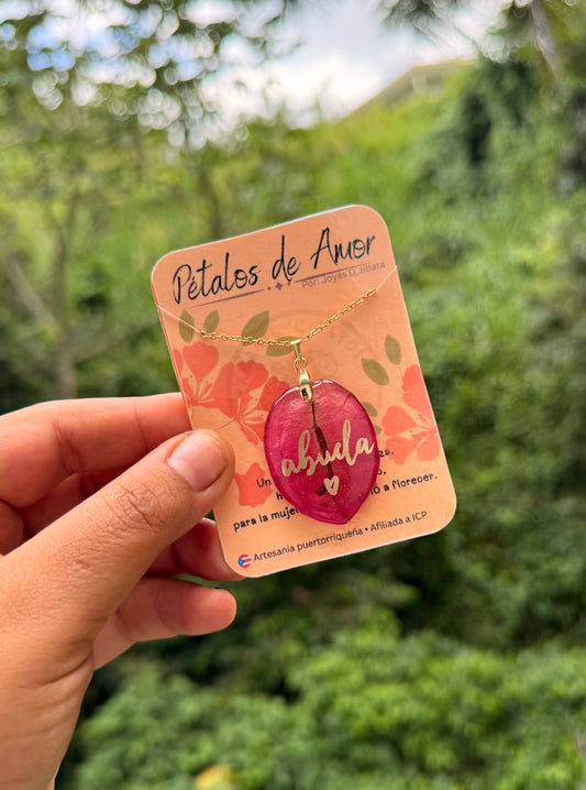 Collar “abuela” de trinitaria de amor