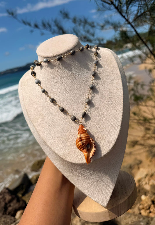 Cadena de caracol y camandulas