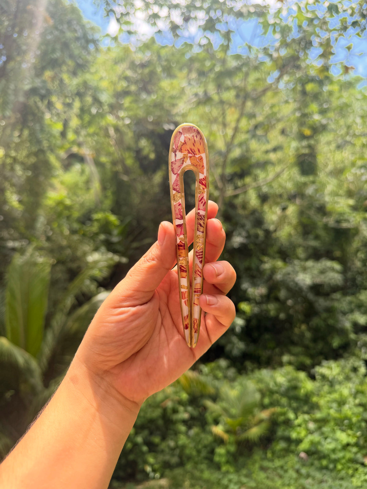 Tenedores pal’ cabello Flamboyán Mágico