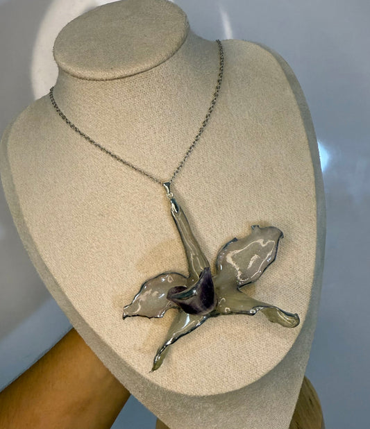Orquidea Sencilla con plata
