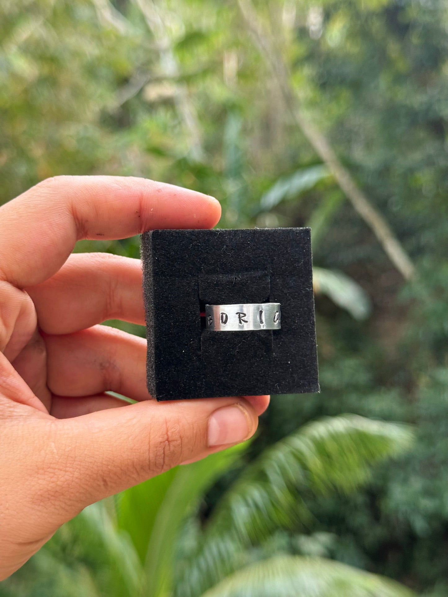 Personaliza tu sortija de aluminio