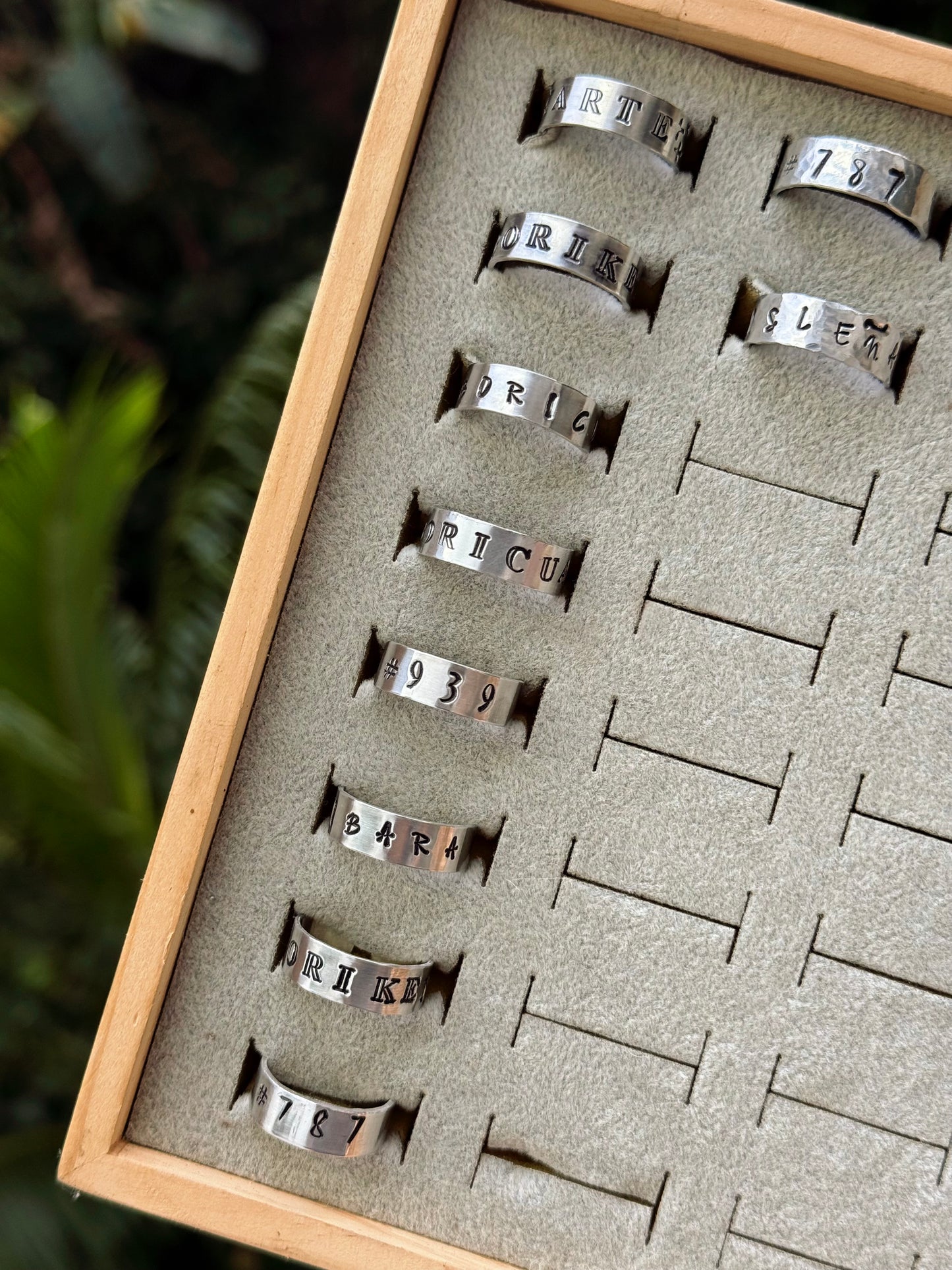 Personaliza tu sortija de aluminio