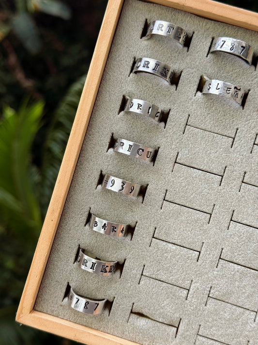 Personaliza tu sortija de aluminio