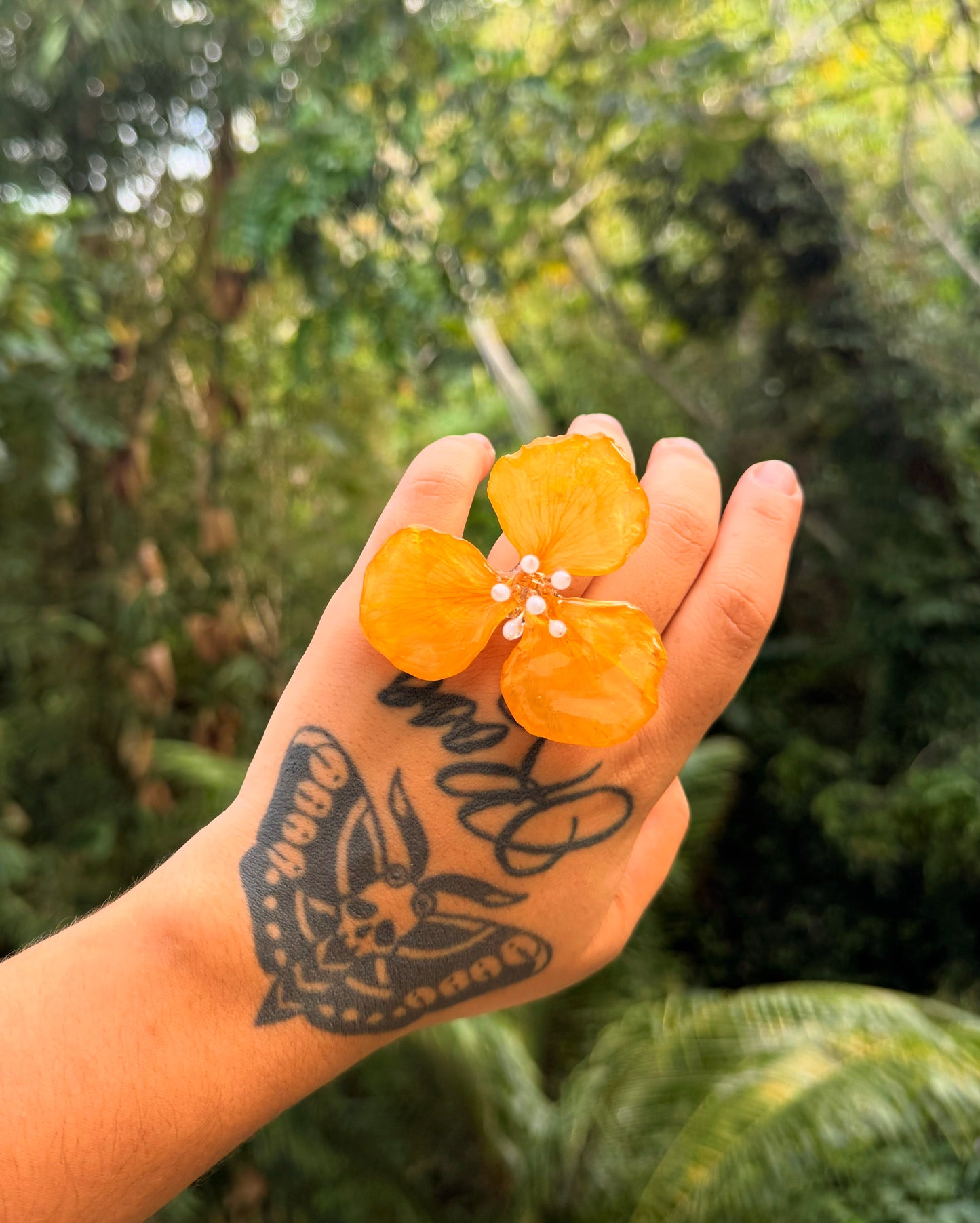 Sortija de flamboyan Amarillo