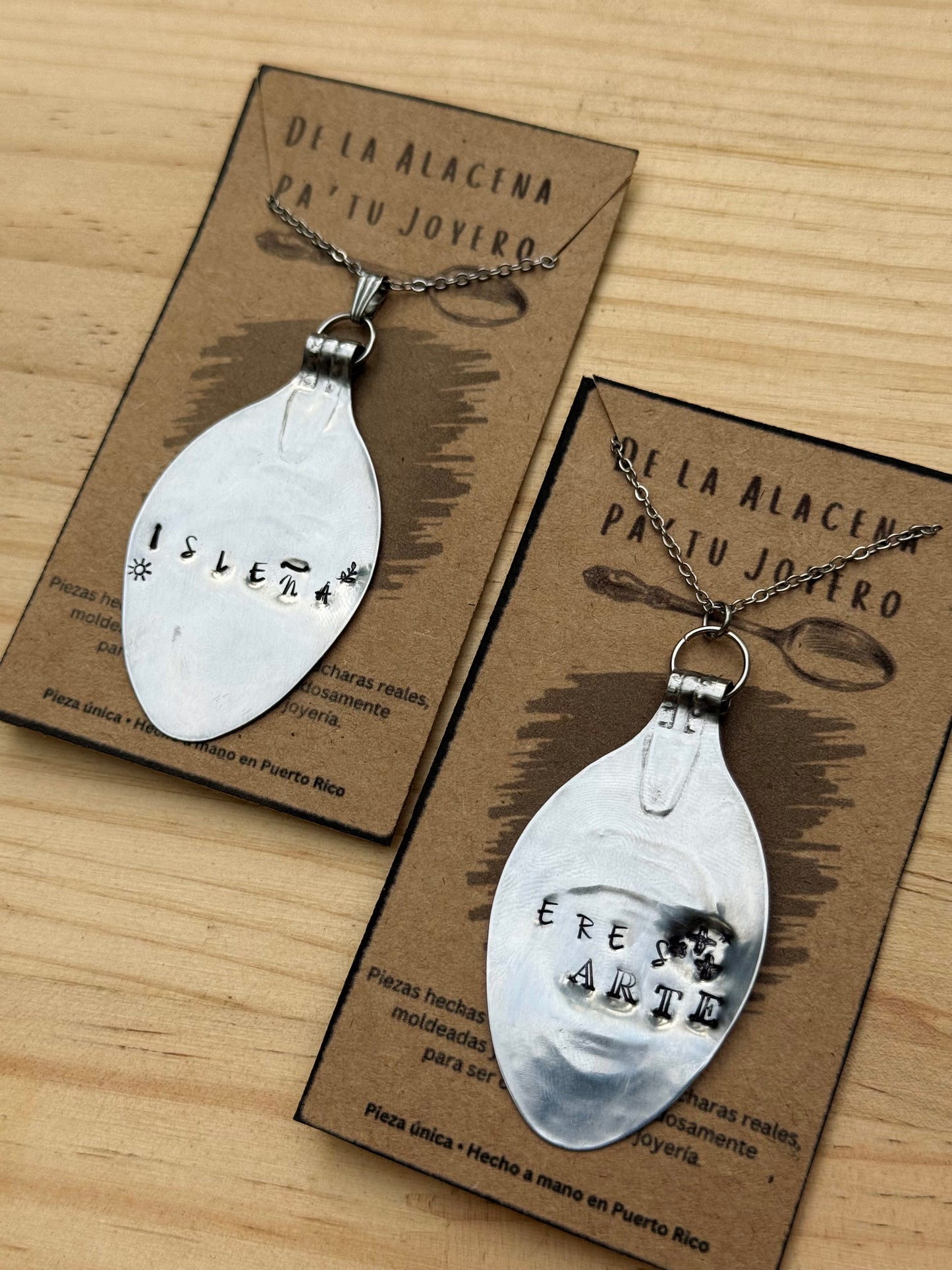 Cadenas personalizadas de cuchara