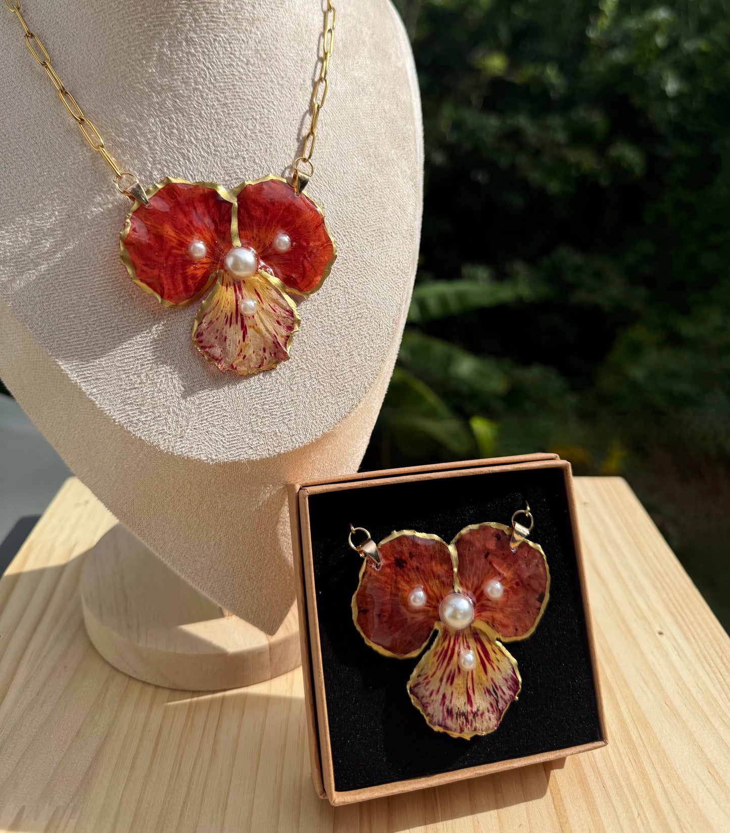 Cadena de flamboyan triple
