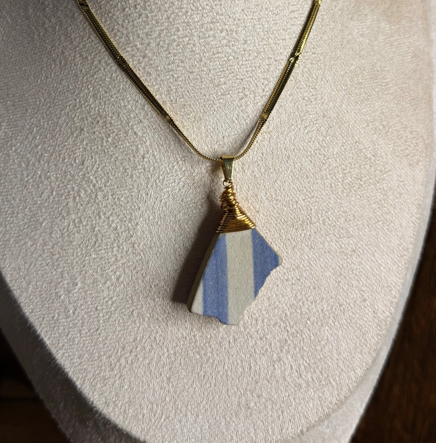Cadena de losa con rayas
