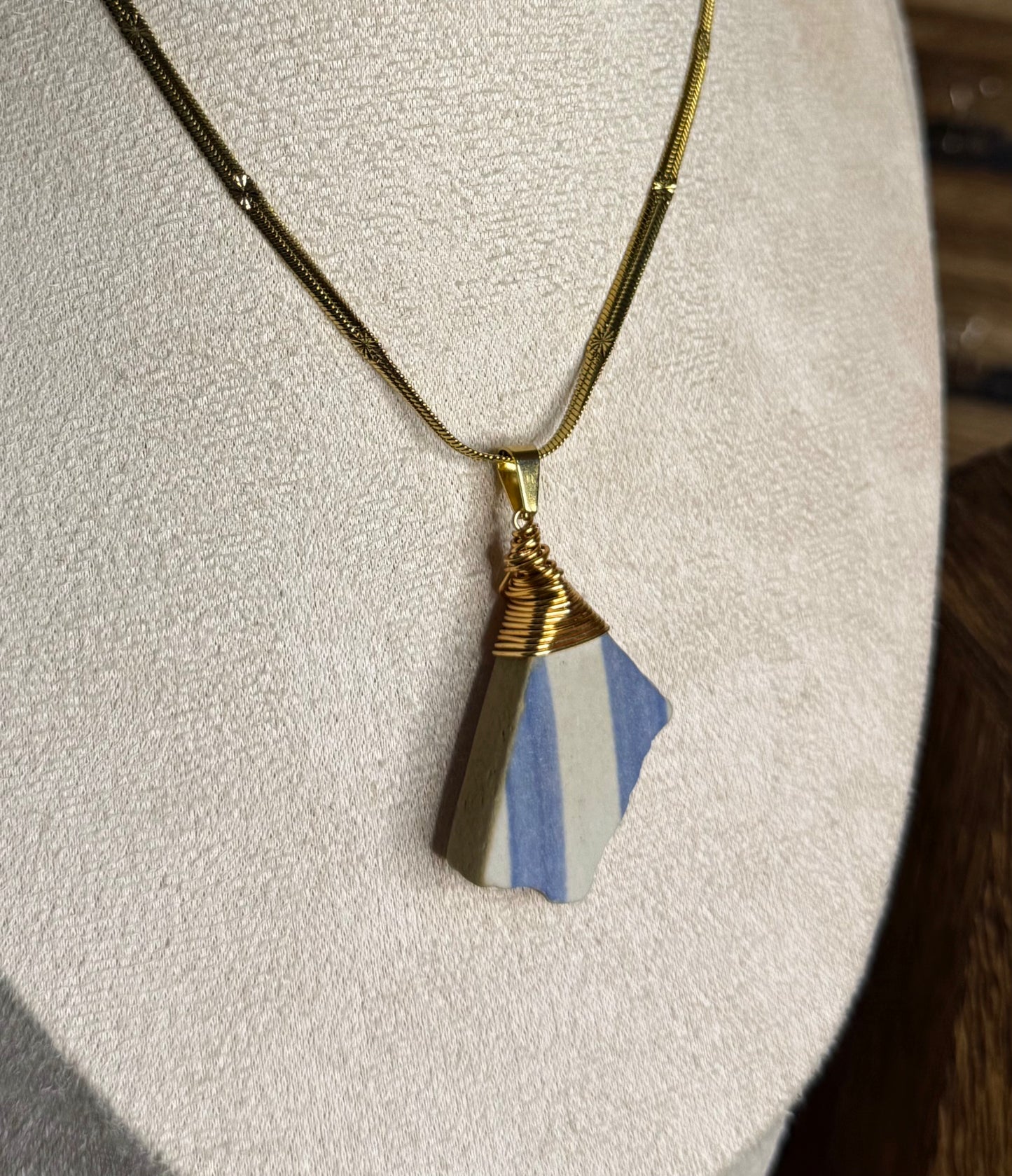 Cadena de losa con rayas